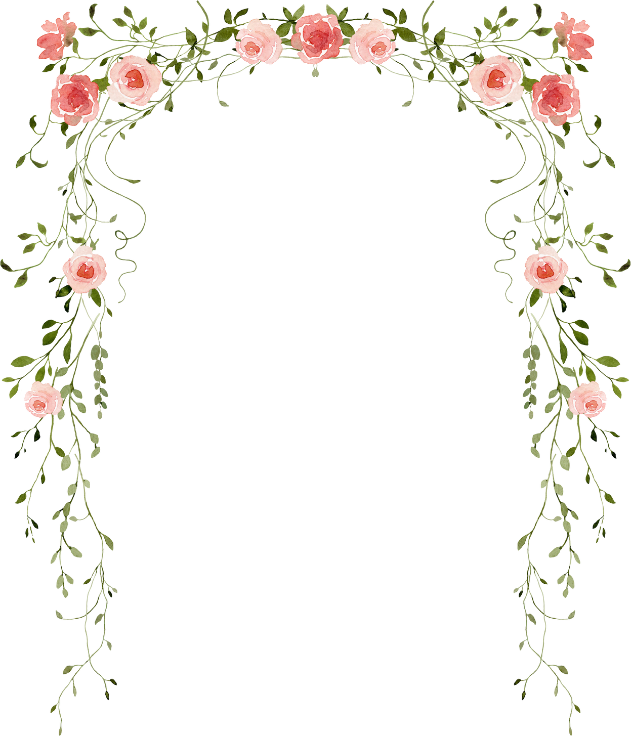 Wedding arch with roses